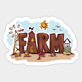 Fun at the Farm Sticker